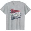 imageStar Wars Summer Of 77 Distressed Retro Vibes Big Chest Logo TShirtHeather Grey