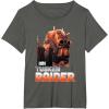 imageStar Wars The Book Of Boba Fett Tusken Raider Portrait Fade TShirtAsphalt Grey