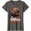 imageStar Wars The Book Of Boba Fett Tusken Raider Portrait Fade TShirtAsphalt Grey