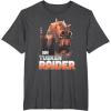 imageStar Wars The Book Of Boba Fett Tusken Raider Portrait Fade TShirtDark Heather Grey