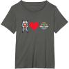 imageStar Wars The Mandalorian Ahsoka Tano Loves Grogu TShirtAsphalt Grey