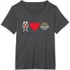 imageStar Wars The Mandalorian Ahsoka Tano Loves Grogu TShirtDark Heather Grey