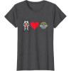 imageStar Wars The Mandalorian Ahsoka Tano Loves Grogu TShirtDark Heather Grey