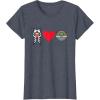 imageStar Wars The Mandalorian Ahsoka Tano Loves Grogu TShirtHeather Blue
