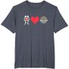 imageStar Wars The Mandalorian Ahsoka Tano Loves Grogu TShirtHeather Blue