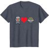 imageStar Wars The Mandalorian Ahsoka Tano Loves Grogu TShirtHeather Blue