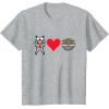imageStar Wars The Mandalorian Ahsoka Tano Loves Grogu TShirtHeather Grey