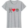 imageStar Wars The Mandalorian Ahsoka Tano Loves Grogu TShirtHeather Grey