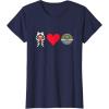 imageStar Wars The Mandalorian Ahsoka Tano Loves Grogu TShirtNavy Blue