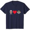 imageStar Wars The Mandalorian Ahsoka Tano Loves Grogu TShirtNavy Blue