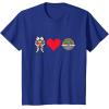 imageStar Wars The Mandalorian Ahsoka Tano Loves Grogu TShirtRoyal Blue
