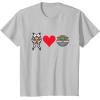 imageStar Wars The Mandalorian Ahsoka Tano Loves Grogu TShirtSilver Grey