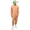 imageStar Wars The Mandalorian Baby Grogu Adult Hooded Kigurumi Union Suit Pajama Onesie with Ears