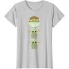 imageStar Wars The Mandalorian Grogu Trio Cartoon Poses TShirtSilver Grey