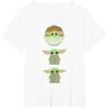 imageStar Wars The Mandalorian Grogu Trio Cartoon Poses TShirtWhite
