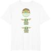 imageStar Wars The Mandalorian Grogu Trio Cartoon Poses TShirtWhite