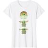 imageStar Wars The Mandalorian Grogu Trio Cartoon Poses TShirtWhite