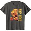 imageStar Wars The Mandalorian Grogu ampamp Rancor Nap Time TShirtAsphalt Grey