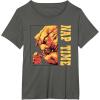 imageStar Wars The Mandalorian Grogu ampamp Rancor Nap Time TShirtAsphalt Grey