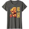 imageStar Wars The Mandalorian Grogu ampamp Rancor Nap Time TShirtAsphalt Grey