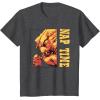 imageStar Wars The Mandalorian Grogu ampamp Rancor Nap Time TShirtDark Heather Grey