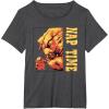 imageStar Wars The Mandalorian Grogu ampamp Rancor Nap Time TShirtDark Heather Grey