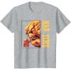imageStar Wars The Mandalorian Grogu ampamp Rancor Nap Time TShirtHeather Grey