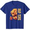 imageStar Wars The Mandalorian Grogu ampamp Rancor Nap Time TShirtRoyal Blue