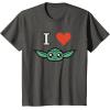imageStar Wars The Mandalorian I Love Grogu TShirtAsphalt Grey