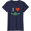 imageStar Wars The Mandalorian I Love Grogu TShirtNavy Blue