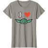 imageStar Wars The Mandalorian I Love Grogu TShirtSlate Grey