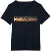 imageStar Wars The Mandalorian Series Logo TShirt TShirtBlack