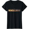 imageStar Wars The Mandalorian Series Logo TShirt TShirtBlack
