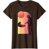 imageStar Wars The Mandalorian The Child Discovery Silhouette TShirtBrown