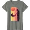 imageStar Wars The Mandalorian The Child Discovery Silhouette TShirtOlive Heather