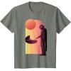 imageStar Wars The Mandalorian The Child Discovery Silhouette TShirtOlive Heather