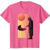 imageStar Wars The Mandalorian The Child Discovery Silhouette TShirtPink Heather