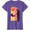 imageStar Wars The Mandalorian The Child Discovery Silhouette TShirtPurple Heather