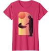 imageStar Wars The Mandalorian The Child Discovery Silhouette TShirtRed Heather