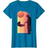 imageStar Wars The Mandalorian The Child Discovery Silhouette TShirtSapphire Blue
