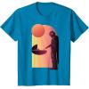 imageStar Wars The Mandalorian The Child Discovery Silhouette TShirtSapphire Blue