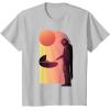 imageStar Wars The Mandalorian The Child Discovery Silhouette TShirtSilver Grey