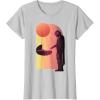 imageStar Wars The Mandalorian The Child Discovery Silhouette TShirtSilver Grey
