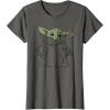 imageStar Wars The Mandalorian The Child Illustration TShirtAsphalt Grey