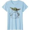 imageStar Wars The Mandalorian The Child Illustration TShirtBaby Blue