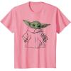 imageStar Wars The Mandalorian The Child Illustration TShirtPink
