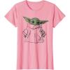 imageStar Wars The Mandalorian The Child Illustration TShirtPink