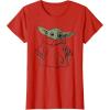 imageStar Wars The Mandalorian The Child Illustration TShirtRed