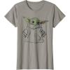 imageStar Wars The Mandalorian The Child Illustration TShirtSlate Grey