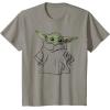 imageStar Wars The Mandalorian The Child Illustration TShirtSlate Grey